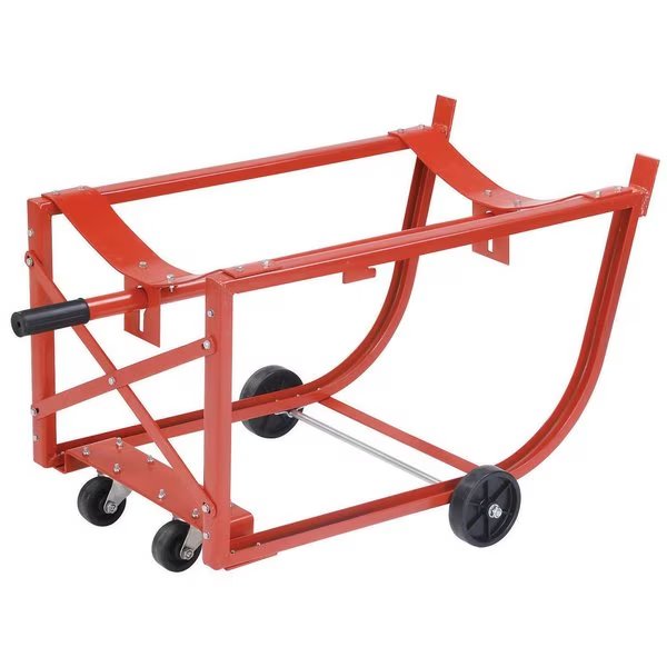 Easy-Steer Drum Cradle for 55 Gallon Steel Drums, Global Industrial, Mfr#: 233581